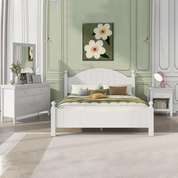 4-Piece Bedroom Set with Bed and Furniture