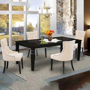 Rectangle Dining Table with 4 Chairs