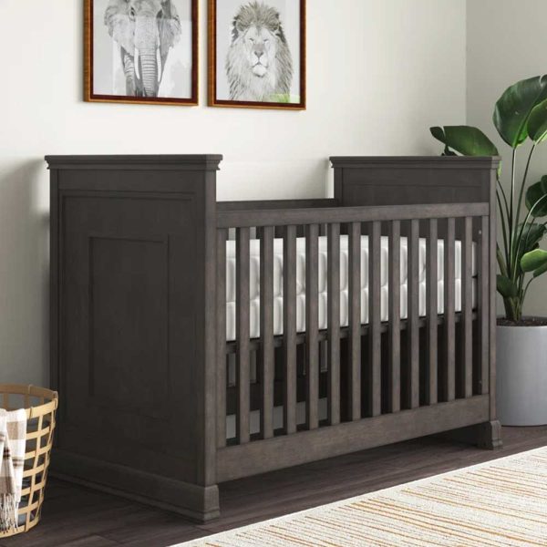 Adalee Baby Crib in Black