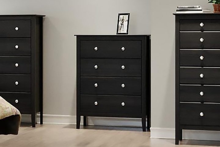 Adeptus 4 Drawer of Chest in Black