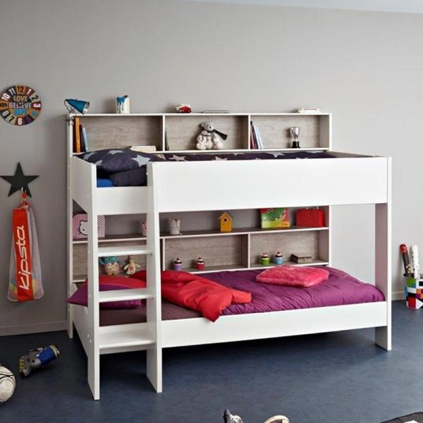 Benji Loft Bed European Design with Shelves
