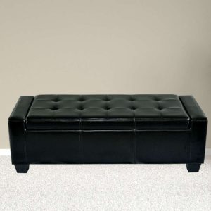 Paragon Faux Leather Bench with Storage