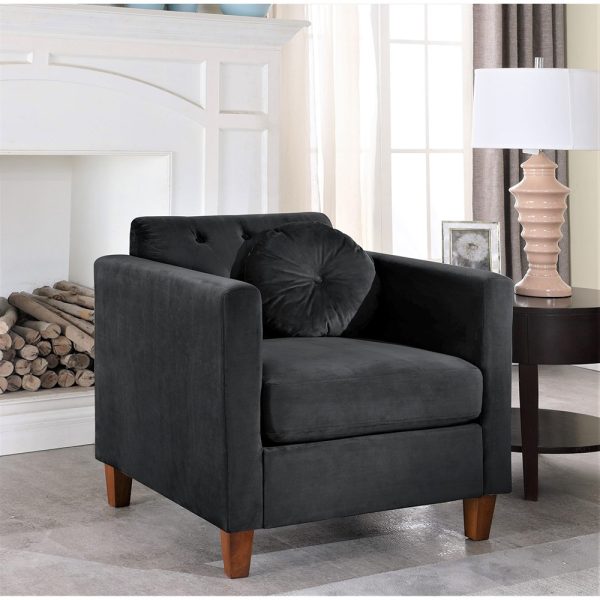 Luxurious Carson Velvet Classic Arm Chair