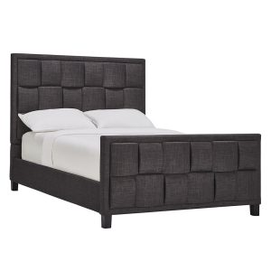 Dreamy Bed with Charcoal and polyester Upholstered