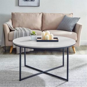 Simple Style Steel Legs Desk Table