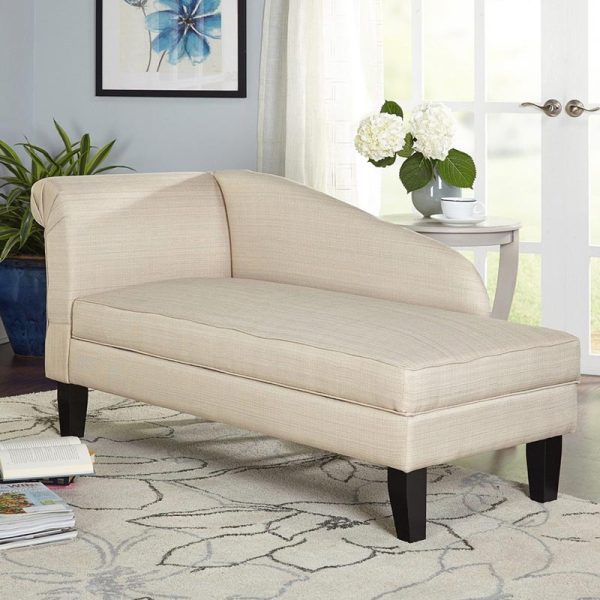 Comfortable Chaise Lounge with Storage