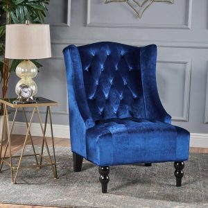 Elegant Toddman Club Chair in Velvet