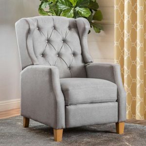 Classic Tufted Fabric Club Chair