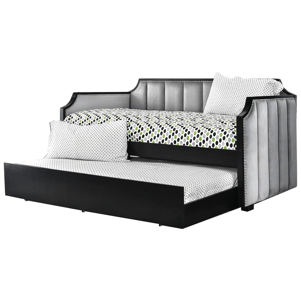 Fabric-Upholstered-Wooden-Daybed-with-Vertical-Tufting-Gray-and-Black-1-2.jpg