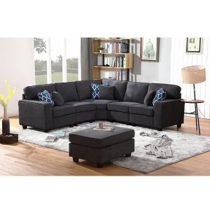 6-Piece Sectional Sofa With Ottoman
