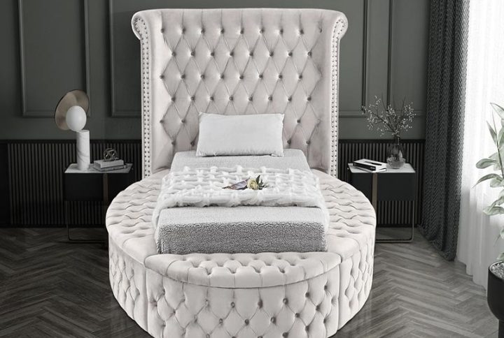 Luxurious Round Bed With Storage