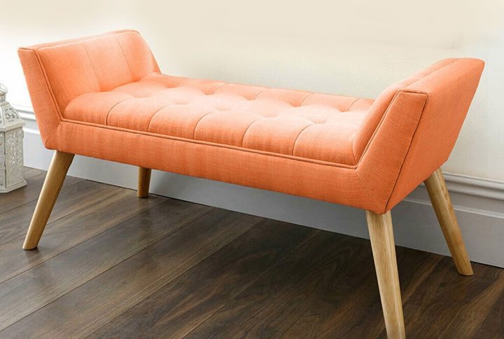Paragon Fabric Upholstered Ottoman Bench