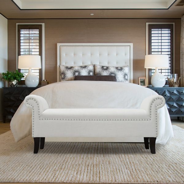 Paragon Roll Arm Lounge Accent Bench