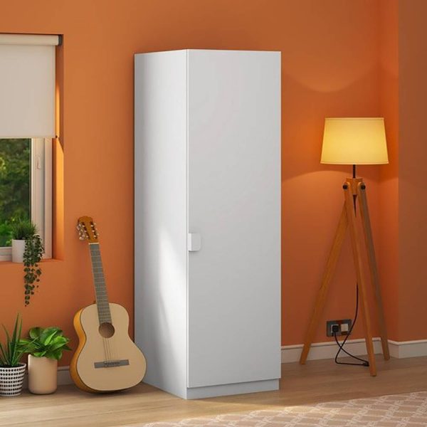 Milky One Door Wardrobe