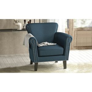 Luxurious Nail-Head Trim Accent Arm Sofa Chair