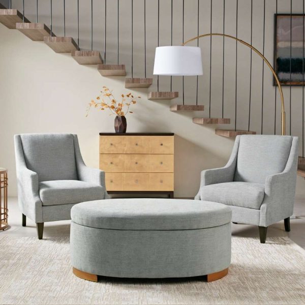 Round Shape Ottoman with Storage