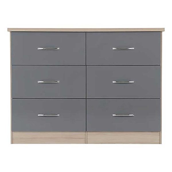 Paragon 6-Drawer Chest in Gray Finishing
