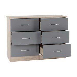 Paragon 6-Drawer Chest in Gray Finishing