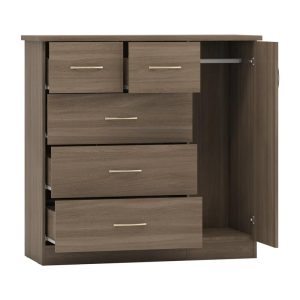 Paragon Compact Wardrobe with 5 Drawers