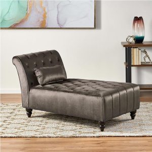 Paragon Contemporary Fabric Chaise Lounge