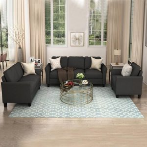 Polyester-blend Sofa Set for Living Room