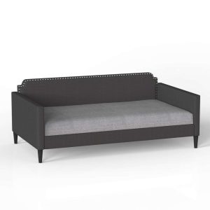 Compactable Polyester Twin Daybed in Gray