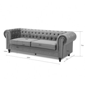 Premier Sofa in Velvet Fabric