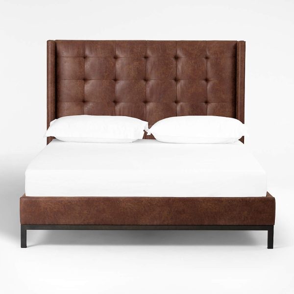 Stylish and Durable Leather Bed
