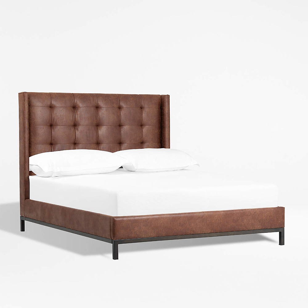 Stylish and Durable Leather Bed 5