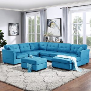 U-Shape Modular Sofa Storage Ottoman