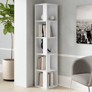 Book Rack with Vertical Multi-Shelves