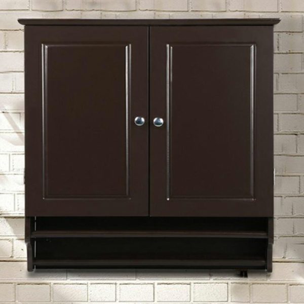 Brown Storage Cabinet Wall Mounted
