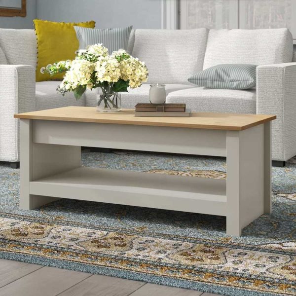 vintage Rectangle Center Table with Storage
